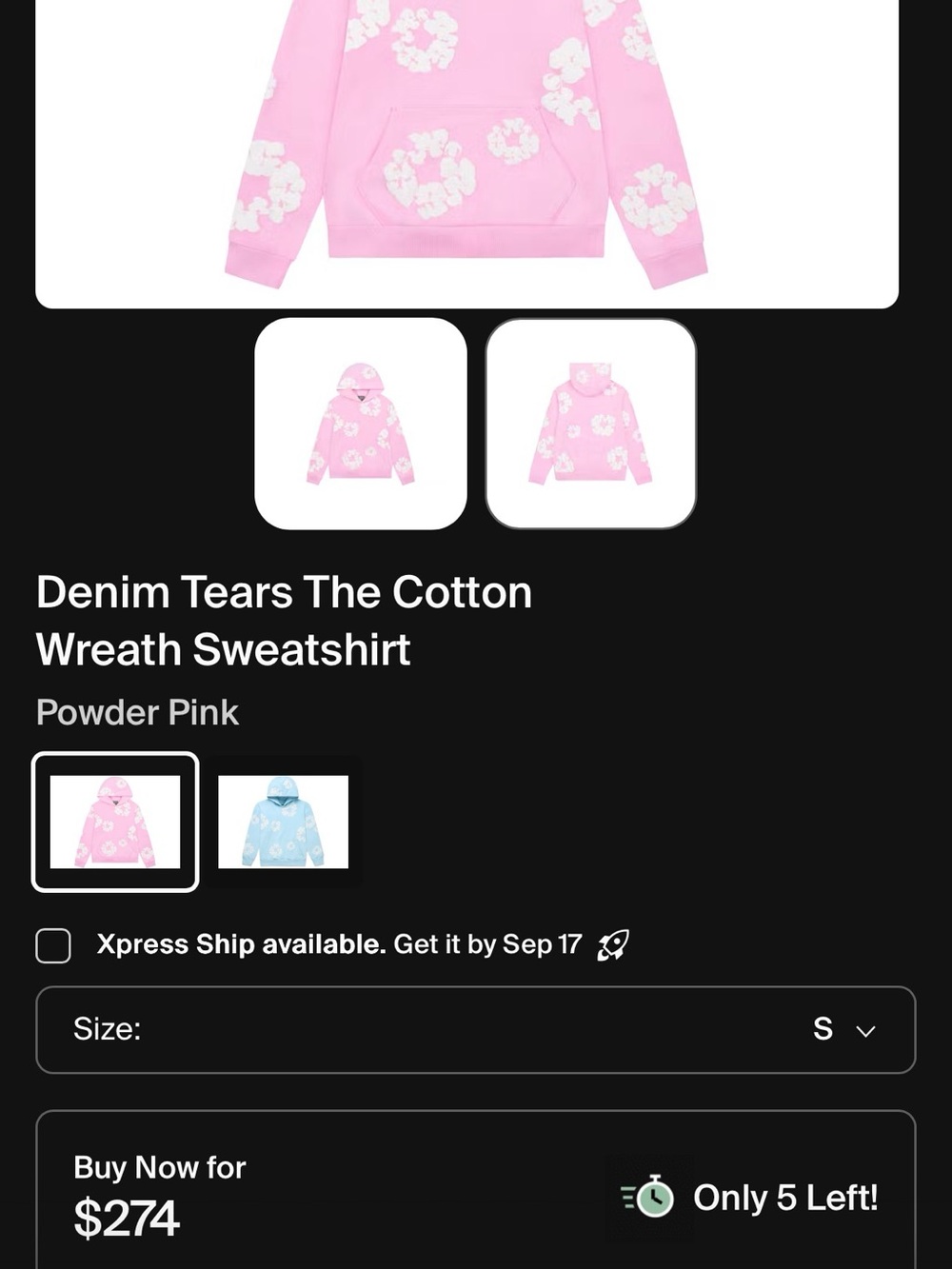 Denim Tears Sweatshirt - Pink - Picture 4 of 4